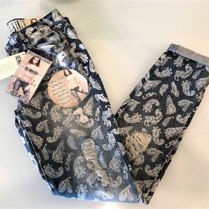 Vintage Reunion Paisley Rewash Jeans NWT